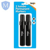 Jumbo Perm Marker Pen- Blister of 2